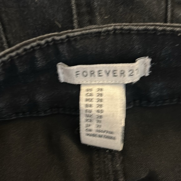 Forever 21 Black Denim High Waist Skinny Jeans Size 28 - Picture 7 of 9